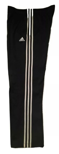 Adidas Youth Pants Black & White Boys Athletic Pants Joggers Size L 14/16 - Picture 1 of 6