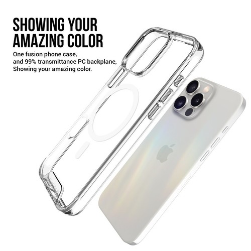 Magsafe Clear Case für Apple iPhone 16 15 Pro Max 14 13 Stoßfest Mag Fit Cover - Bild 10 von 14