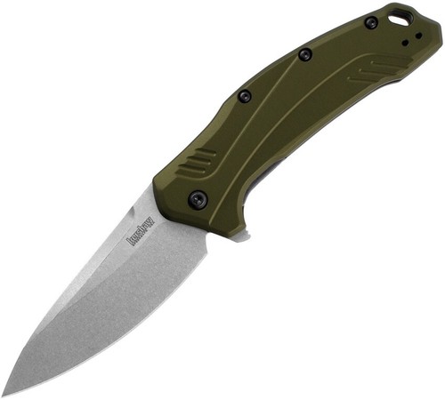 Kershaw "usa" - Link CPM-20CV STEEL Blade Spring Assist Flipper knife 1776OLSW - Picture 1 of 6