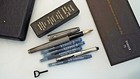 Parker 75 Sterling Silver Ciséle Flat ends Fountain pen 14K Gold Fine Nib Box — photo 10