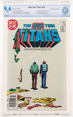 New Teen Titans #39 Canadian Variant CBCS 9.6 DC 1984 George Perez Cover Art cgc