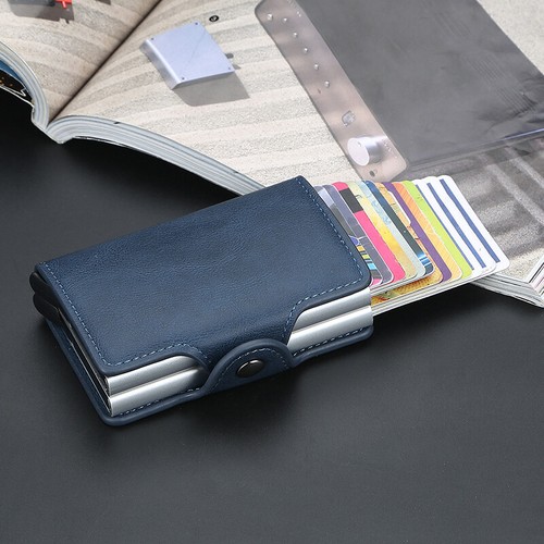 Kreditkartenetui mit Geldklammer Mini Portmonee RFID Schutz Wallet Geldbörse Neu - Bild 19 von 32