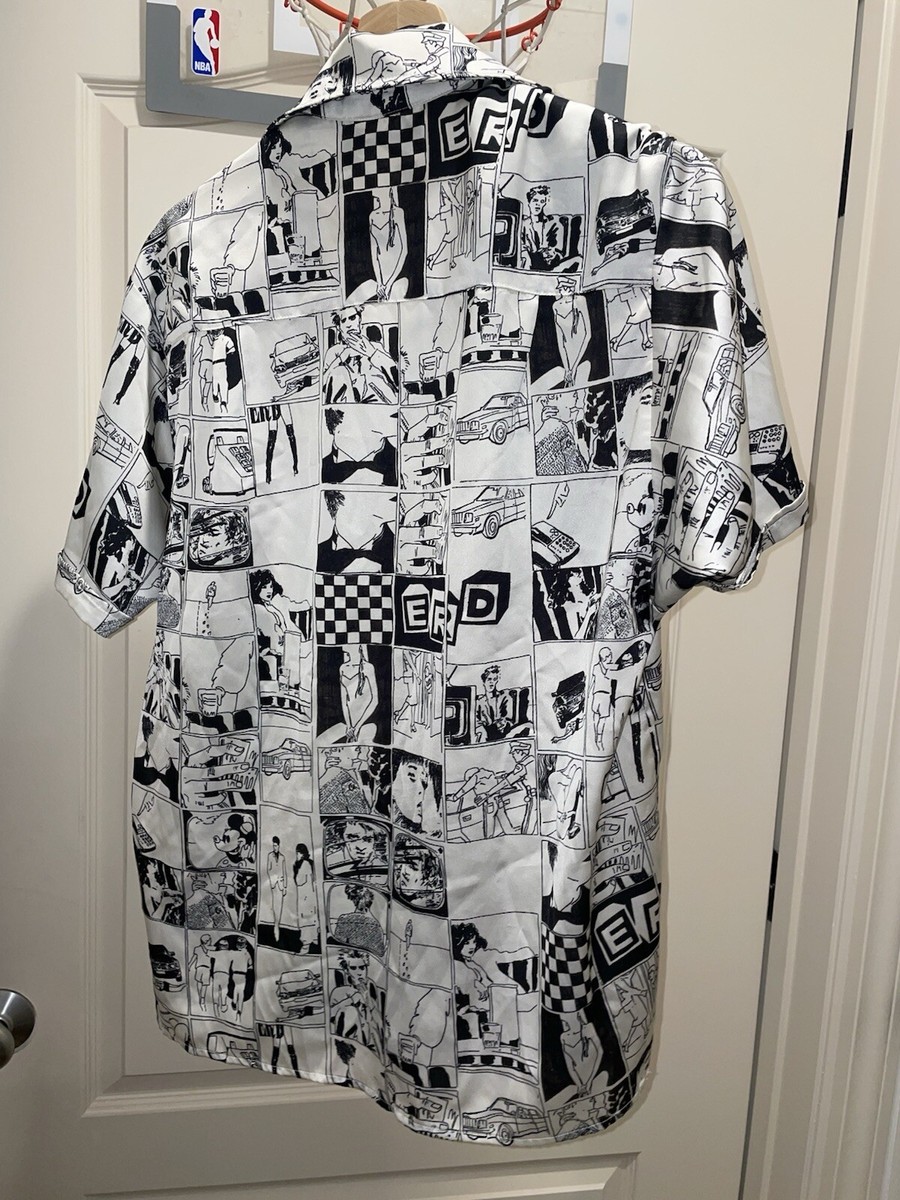 Enfant Riches Deprimes Silk Button Up Shirt Mens Size Medium ERD