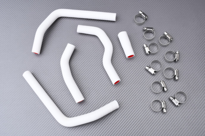 Durites de radiateur eau blanc Honda CR125R anti-surchauffe pour circuit moto cross