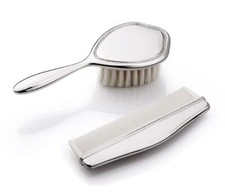 Whitehill Baby Silverplated Child's Classic Brush And Comb 2 Piece Set WP3757
