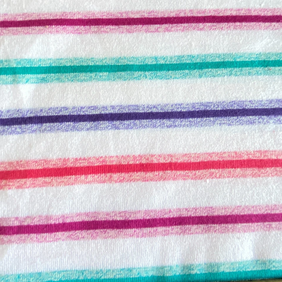Colorful Vintage Stripe Knit Fabric 32x61 - Image 3 of 4