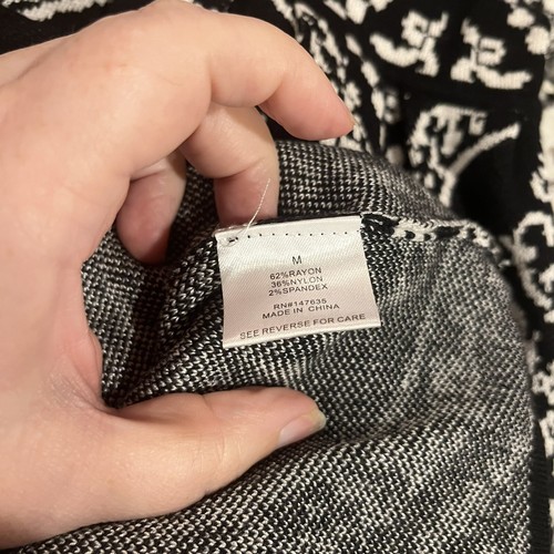 ROMEO + JULIET Couture Intarsia IKAT Knit Sweater Medium MSRP: $175.00 - Picture 9 of 10