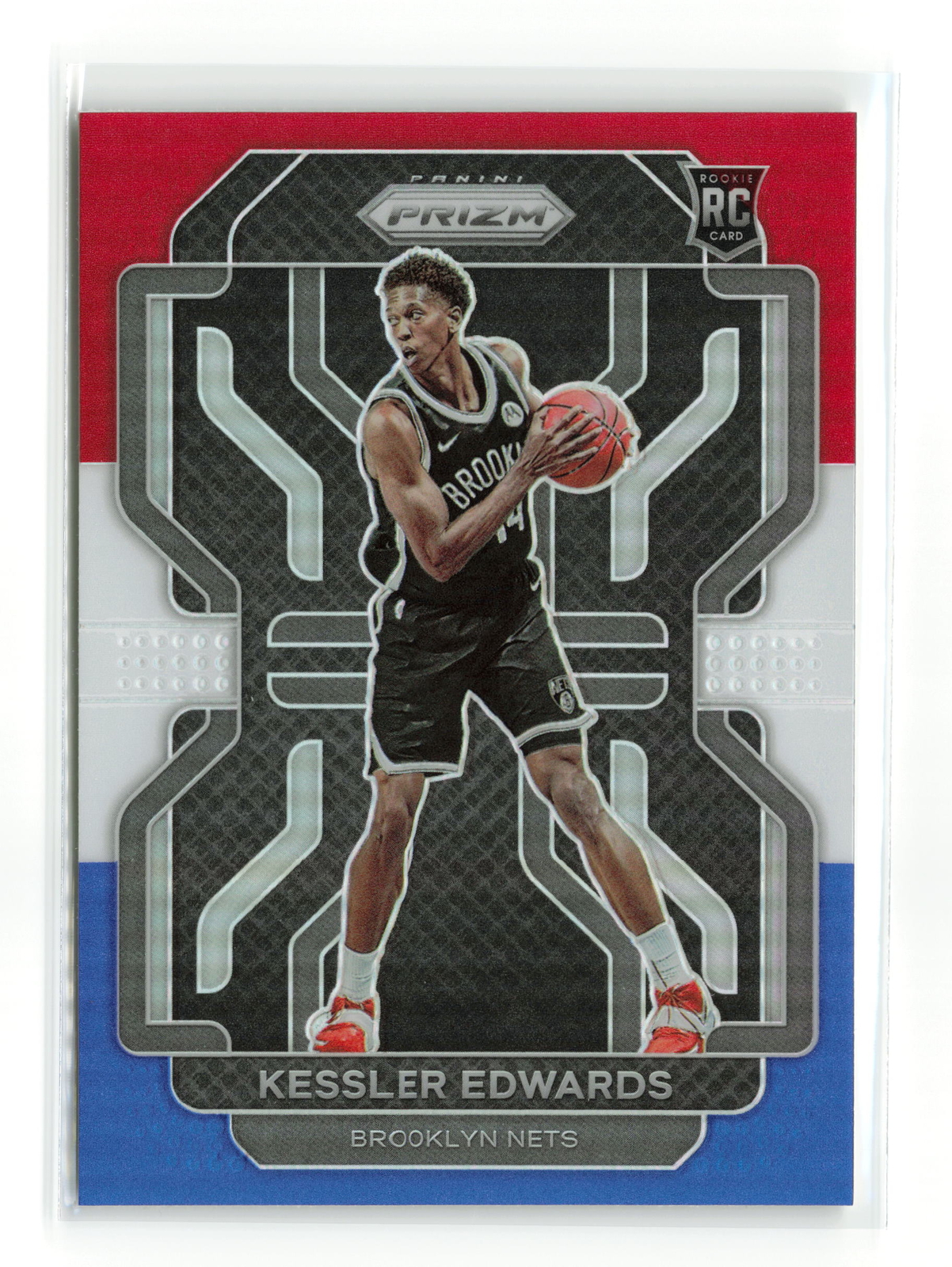 KESSLER EDWARDS #284 RC 2021-22 PANINI PRIZM NETS Red White Blue