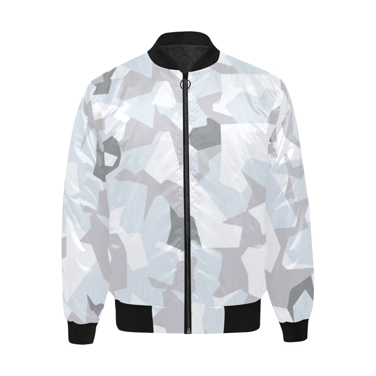 Swedish M90 arctic snow winter Camouflage Men s Quilted Bomber