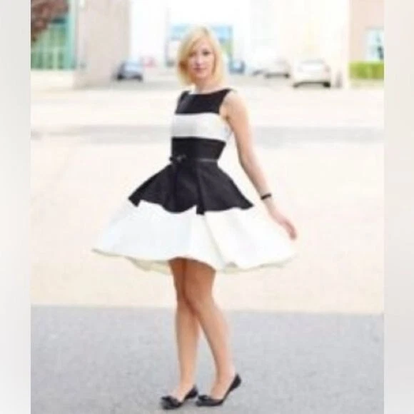 Kate spade white colorblock cheap dress