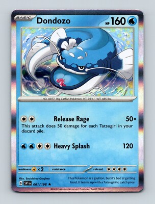 ドサイのDON Dondozo 061/198 Reverse Holo Rare Pokemon Scarlet & Violet