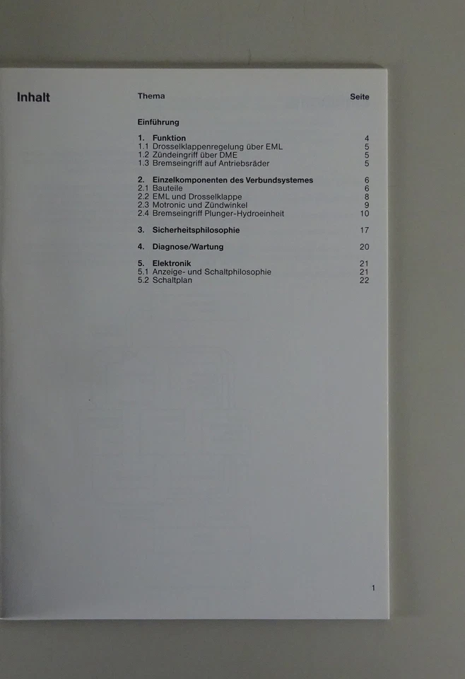 Material De Capacitación / Seminario BMW ASC+T En 8er E31 Estado 10/1989 - Imagen 2 de 4