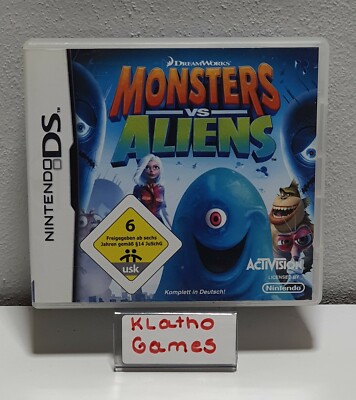 MONSTERS VS ALIENS für Nintendo DS + Lite + Dsi + XL + 3DS + 2DS   B1898