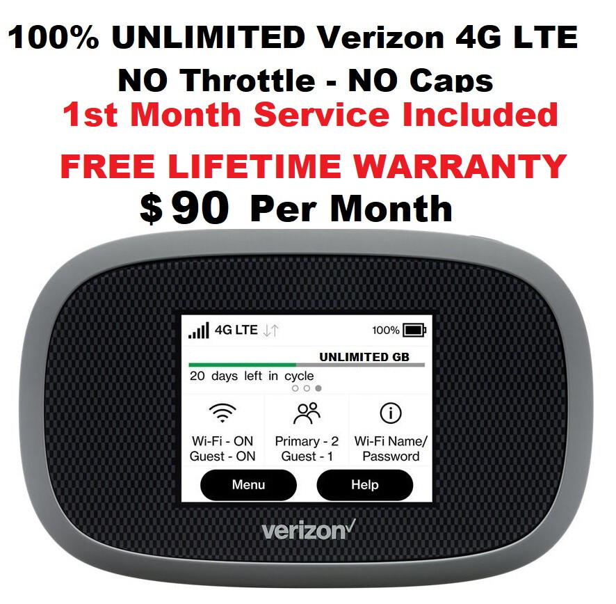 Verizon UNLIMITED DATA 4G LTE RV Internet Home Business Router 