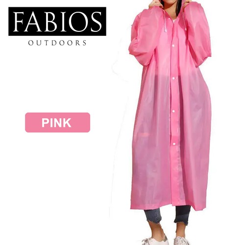 Raincoat Waterproof Poncho Reusable EVA Adult Camping Festival Rain Coat Jackets - Picture 12 of 19