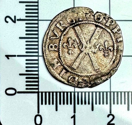 X262: James V Scottish Hammered Billon Silver Third Issue Bawbee - Spink 5383 - Picture 2 of 2
