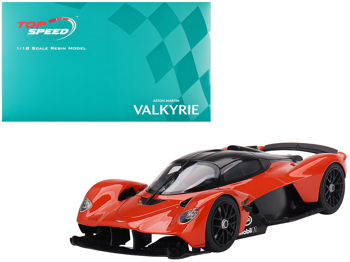 Top Speed Aston Martin Valkyrie Maximum Orange 1/18 Model