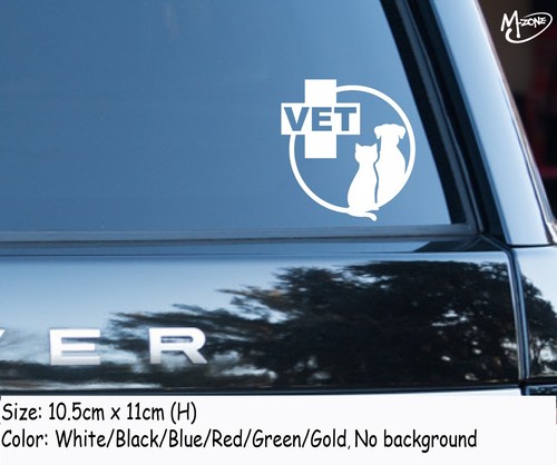 VET Car Sticker Reflective Veterinary symbol wall stickers decals best gifts1 - Photo 1 sur 2