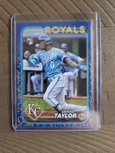 2024 Topps Samad Taylor #32 Team Color Border Variation SP Royals Rookie Card RC