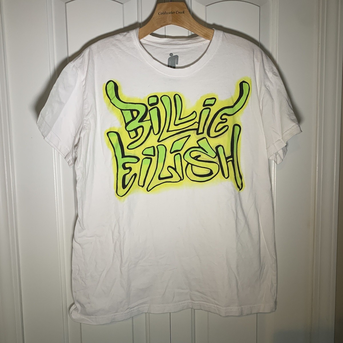 Billie Eilish Graffiti Writing Graphic Shirt Sz XL | eBay