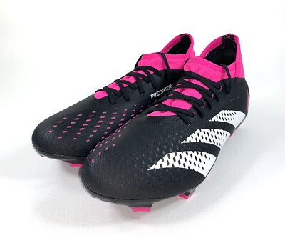 adidas Predator Accuracy.3 FG Soccer Cleats Black Pink GW4589 Men