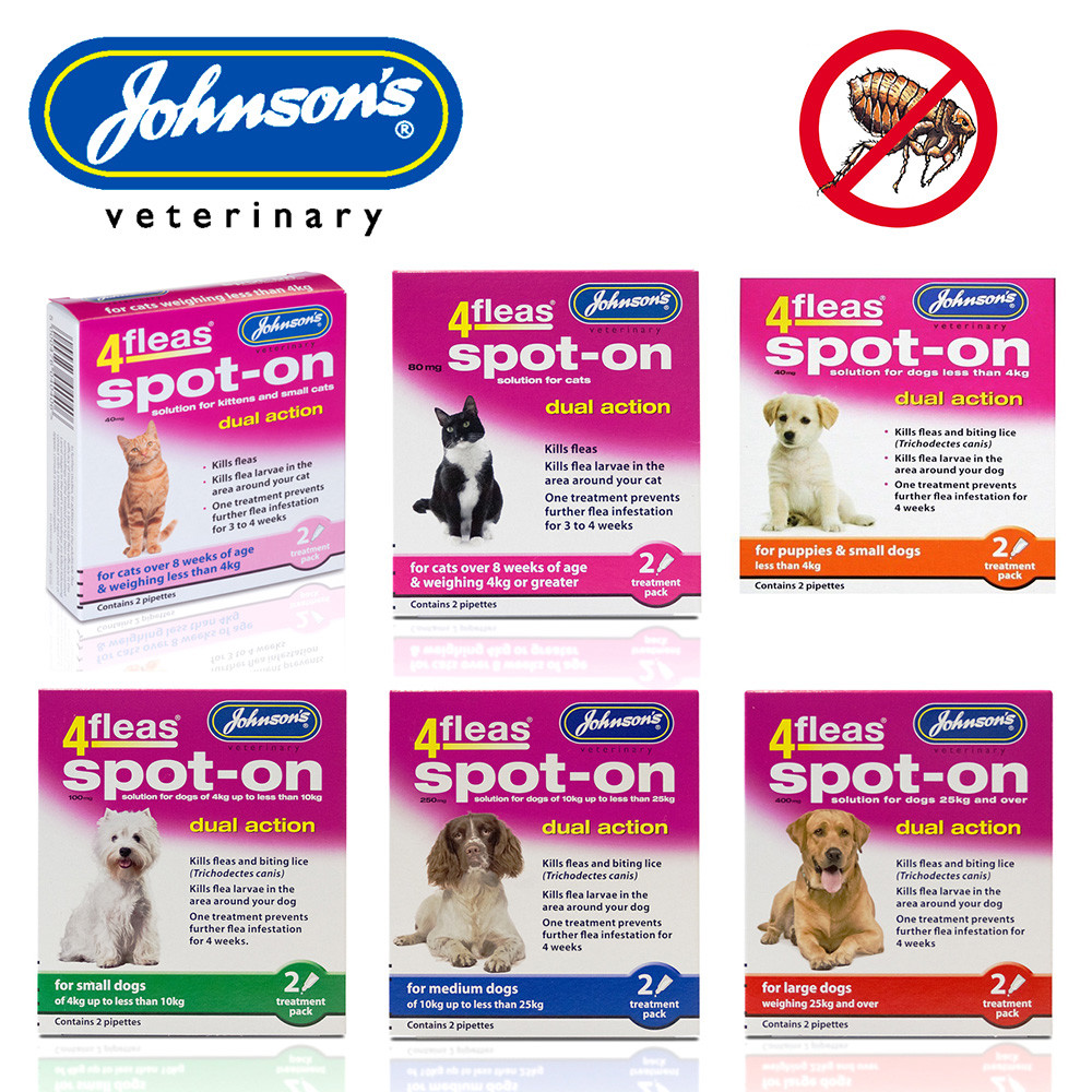 Johnsons 4fleas SpotOn Dual Action Flea Treatment for Cats Kittens
