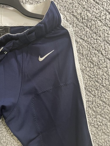 Nike Men’s Engineered Padded Football Pants Navy Blue w/ White Stripe Size L - Picture 2 of 5