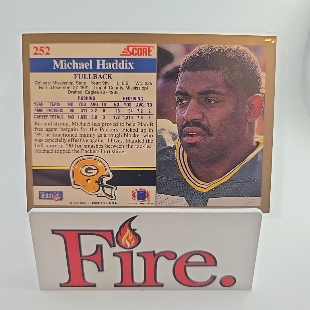 1991 Score - #252 Michael Haddix Green Bay Packers | eBay