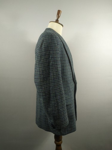 Carl Gross Harris Tweed Blazer Jacket Vintage Wool Size XL Herringbone Men's - Picture 2 of 12