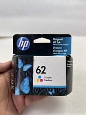Genuine HP 62 Tri-Color Ink Cartridge ~ Brand New & Sealed ~ Exp 3/2023