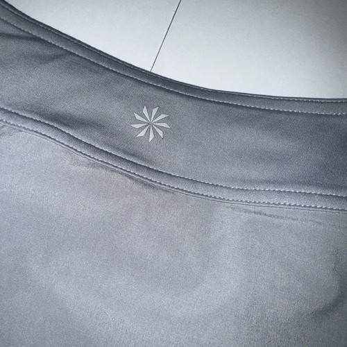 ATHLETA Everyday Skort Women 0 Gray Pull On Flare Stretch Tennis Golf Outdoor - Picture 10 of 11