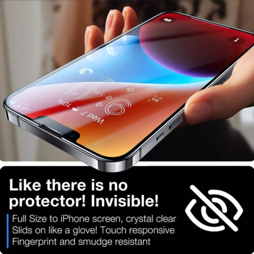 6 PACK For iPhone 16e 16 Pro Max 15 14 13 12 11 Tempered Glass Screen Protector - Picture 5 of 10