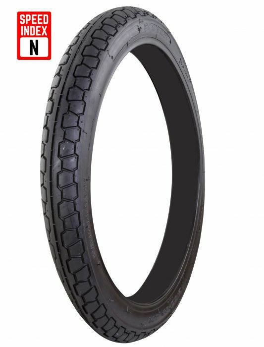 BIKE IT 250-18 TUBED TYRE  - 918 TREAD PATTERN - E-MARKED