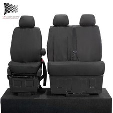 Vw Volkswagen Crafter Van Front Seat Covers Tailored (2006-2010) Black 132