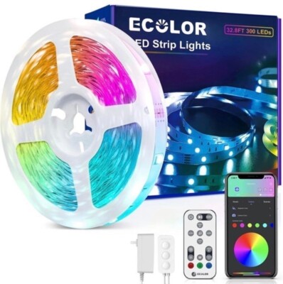 Led light strip 64ft Ecolor