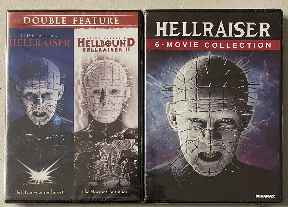 Man CD Blu-ray パンフレット HELLRAISER 1,2,3,4,5,6,7,8 HORROR SAGA 8 FILMS CLIVE BARKER DVDS