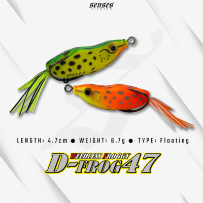 Senses Fishing Jump Delta Frog 47 Lure