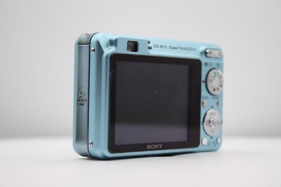 美品 SONY cyber-shot DSC-W120 ブルー サイバーショット Sony Cybershot DSC-W120 Blue 7.2MP Digital Camera Japanese