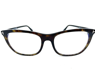 NEW TOM FORD TF 5W6E722 56MM OVERSIZED BROWN CAT EYE WOMEN'S EYEGLASSES FRAME W