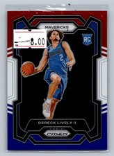 DERECK LIVELY II 2023-24 PANINI PRIZM RC #163 RED WHITE BLUE PRIZM MAVERICKS
