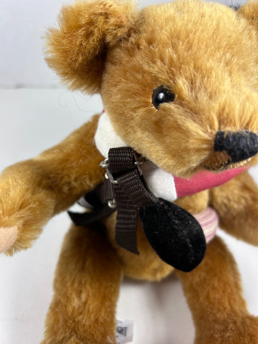 VINTAGE MERRYTHOUGHT OLIVIA HOLMES BEAR with BLACK BOY RARE 113