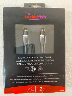 Rocketfish Digital Optical Audio Cable 4' RF-G1218 New In Box