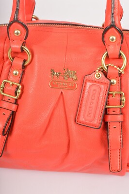 Coach Madison Juliette H1320-21222 Red Leather Hand Shoulder Bag