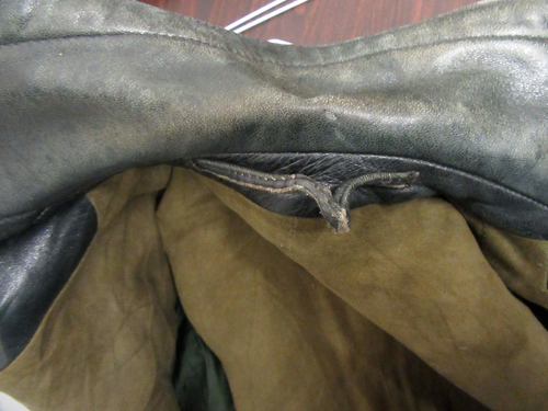 VINTAGE WW2 GERMAN MOTORCYCLE LEATHER DISPATCH RIDERS TRENCH COAT JACKET SIZE M - Picture 21 of 22