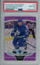 2019 OPC O Pee Chee Auston Matthews Violet Pixels /399 PSA 10 Low Pop