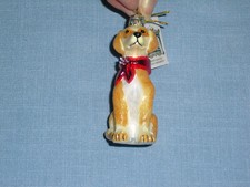 NEW NWT Kurt Adler Nobel Gems Labrador Retriever Dog Hand Crafted Glass Ornament