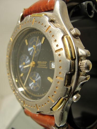RELOJ ESTILO CRONÓGRAFO AGUDO PARA HOMBRE, ESTUCHE RESISTENTE AL AGUA - Imagen 2 de 4