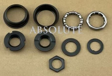 Bottom Bracket Set w/Bearings FOR 1/Piece Crank 5/16x9 Bike Bicycle Black.