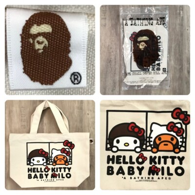 BAPE × Sanrio Hello Kitty Milo tote bag a bathing ape NIGO