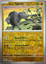 Paldean Tauros Reverse Holo - 108/193 - Paldea Evolved Pokemon 2023